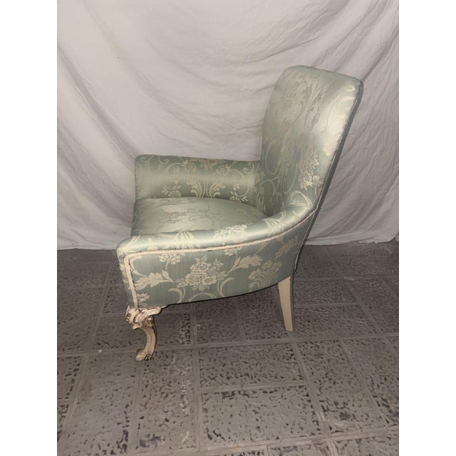 Chartreuse Vintage Lounge Chair in Fabric, 1960 For Sale - Image 8 of 10