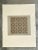 This vintage serigraph showcases a bold modernist grid of interlocking squares and circles, rendered in warm earthy tones...