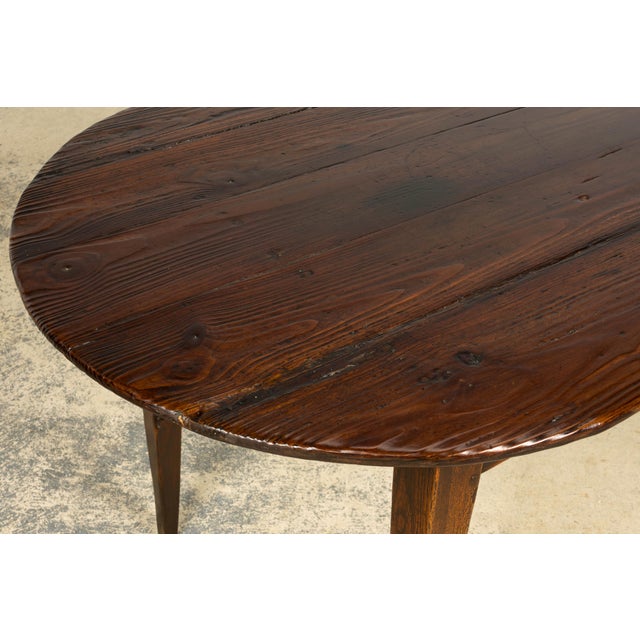 Late 18th Century French Provincial Oak Communal Dining Table For Sale - Image 12 of 18