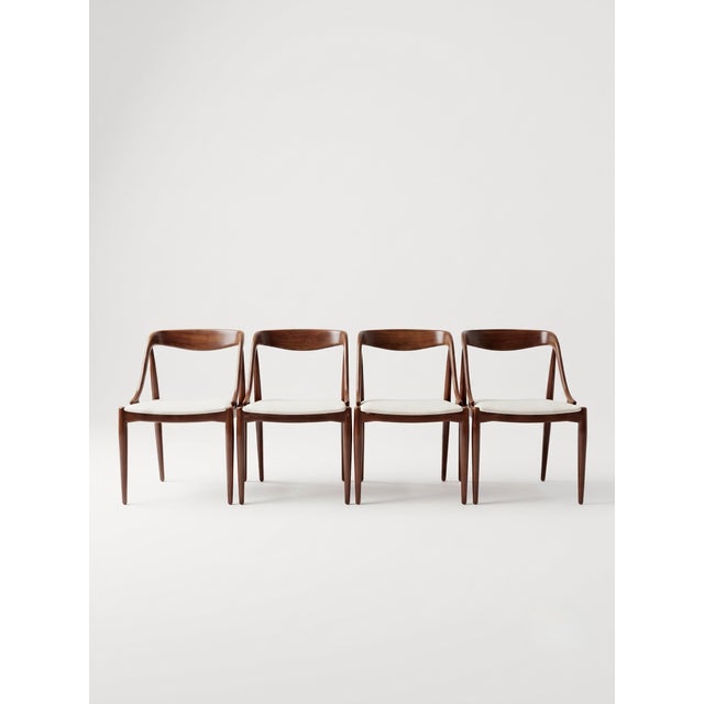 Vintage Scandinavian Chairs by Johannes Andersen for Uldum Møbelfabrik, 1960, Set of 4 For Sale - Image 3 of 6