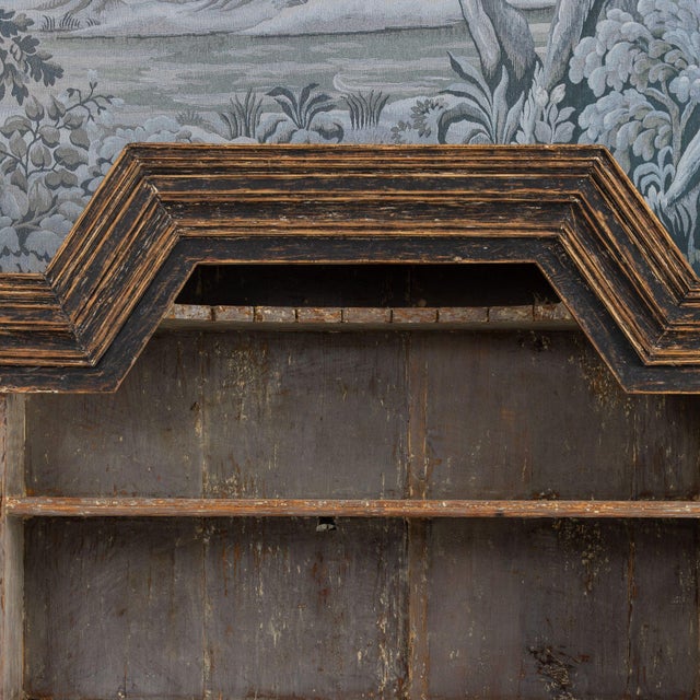 18th Century Swedish Baroque Period Cabinet in Original Paint With Bear Paw Feet For Sale - Image 4 of 18