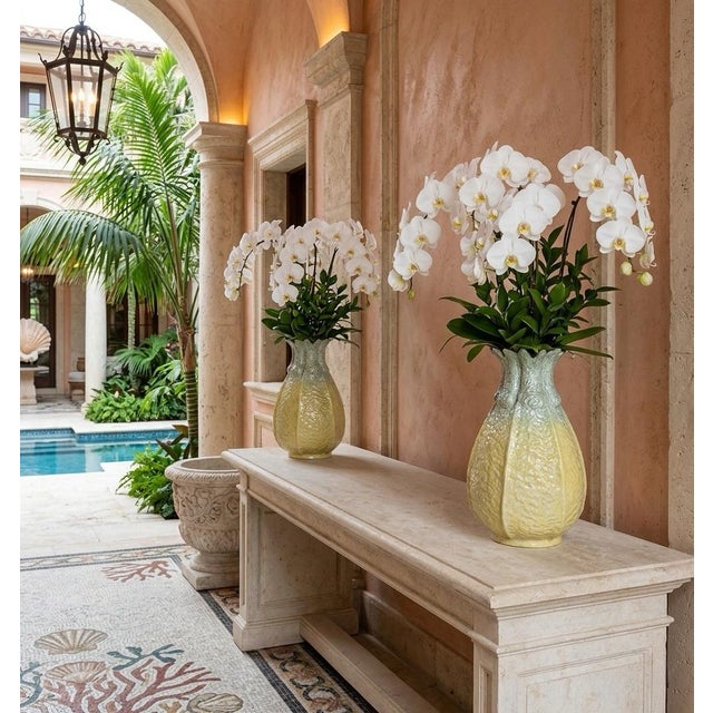 Pair of Vintage Italian Ceramic Pineapple Vases For Sale - Image 9 of 9