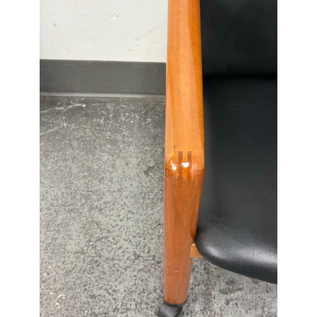 Benny Linden Mid Century Style Office Chair on Casters For Sale In San Francisco - Image 6 of 12