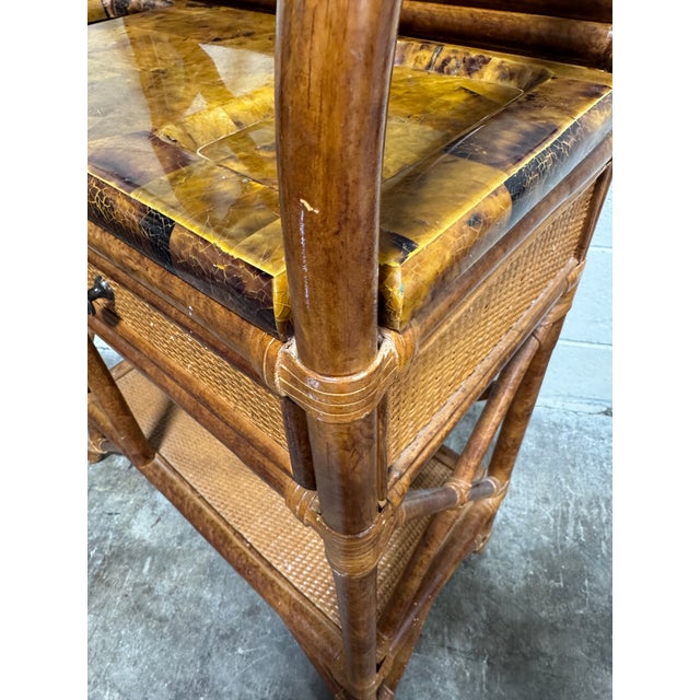 Maitland Smith Burnt Bamboo English Style Hall Tree For Sale - Image 9 of 12