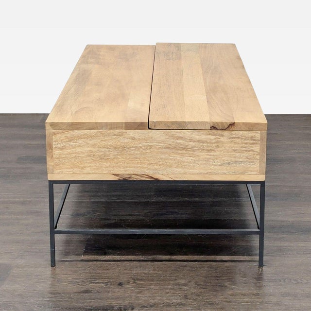 2010s Eq3 Industrial Storage Pop-Up Coffee Table For Sale - Image 5 of 8