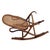 Victorian Antique Vienna Secession Light Bent Oak & Caine Rocking Foot Stool Attributed to Thonet No.7001 For Sale - Image 3 of 8