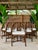 Vintage McGuire M-74 “Arrow Back” Rattan Dining Arm Chairs by Elinor McGuire, Set of Six For Sale - Image 12 of 12