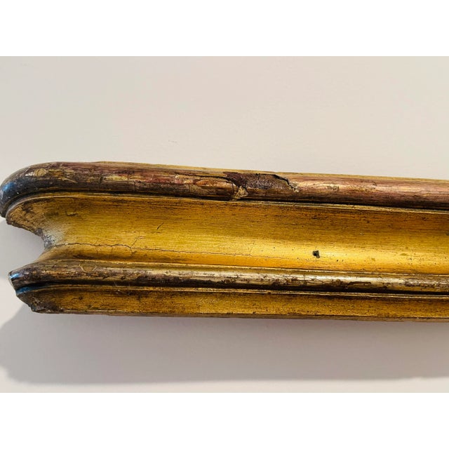 French Antique Regency Gilded Wood Valance Cornice For Sale In Miami - Image 6 of 7