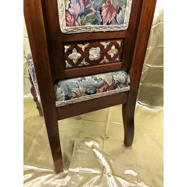 Wood The Throne of the High Church: Late 19th Century Gothic Revival Oak Accent Chair For Sale - Image 7 of 11