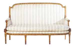 19th C. French Giltwood Settee