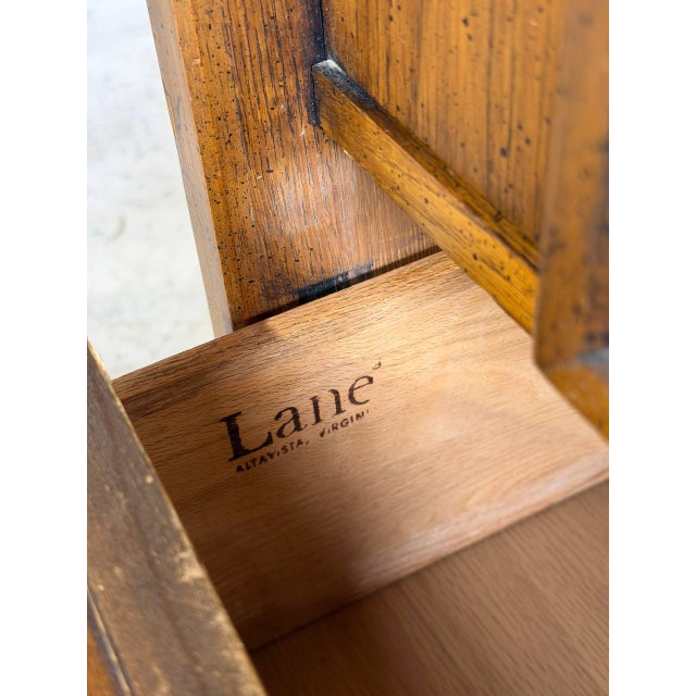 Wood Lane Brutalist Armoire Dresser Oak Mid-Century Modern 1970s For Sale - Image 7 of 10