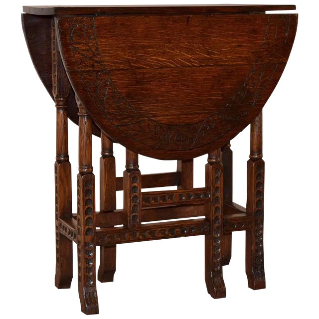 19th C English Gate-Leg Table For Sale