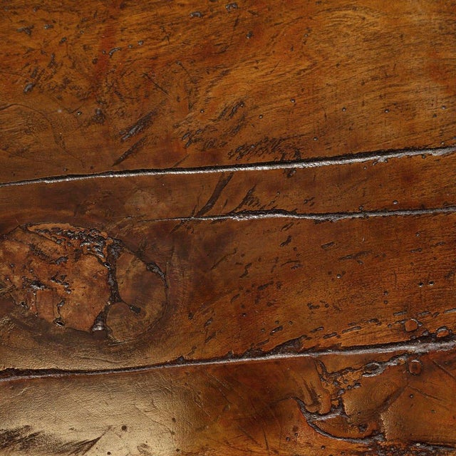 959 Large Solid Cherry Custom Built Dining Table and Two Benches For Sale - Image 14 of 17