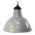 Vintage Industrial Gray Enamel British Pendant Light For Sale - Image 6 of 6