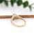 1.5ct Emerald Ring with Earth Mined Diamonds in Solid 14k Yellow Gold Oval Size 6.75 For Sale In Columbus - Image 6 of 8