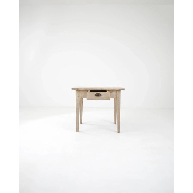 19th Century French Bleached Oak Side Table For Sale In Greensboro - Image 6 of 12