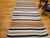 Textile Vintage American Southwestern Serape Kilim, Handwoven Stripe Pattern, Ivory & Tan, 5x8 For Sale - Image 7 of 18