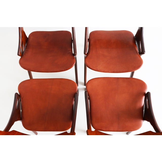 Danish Dining Chairs by Arne Hovmand Olsen for Mogenskold, 1950, Set of 4 For Sale - Image 11 of 13