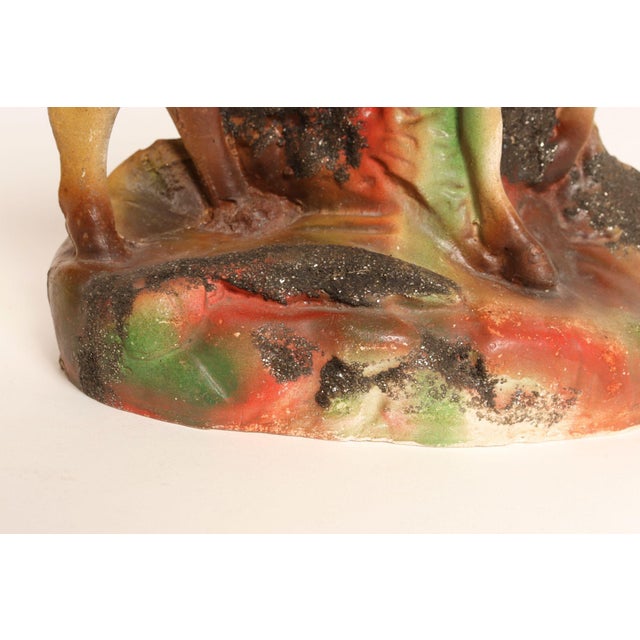 Vintage Painted Chalkware Horse Sculpture / Figurine For Sale - Image 18 of 18