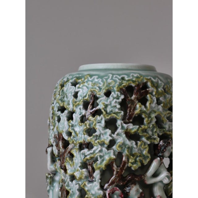 Art Nouveau Vase attributed to Bode Willumsen for Royal Copenhagen, 1946 For Sale - Image 6 of 15