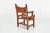 Brown Early 20th Century Spanish Hand-Crafted Oak & Cognac Studded Leather Dining Chairs- Set of 8 For Sale - Image 8 of 12