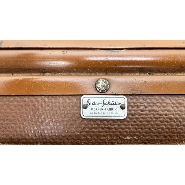 Large Trunk by Leder Schüler Hamburg, 1960s For Sale - Image 18 of 18