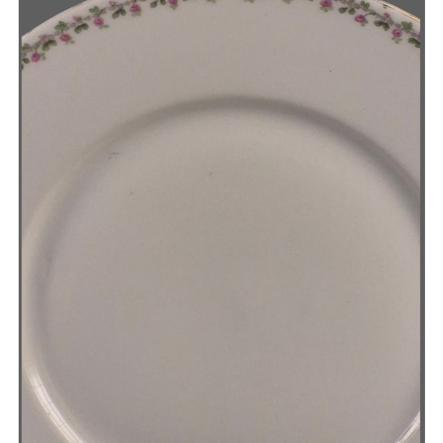 Limoges, France Mid 20th Century Limoges L. Bernardaud Gilded Handles Floral Border D & C France Platter #2 For Sale - Image 4 of 11