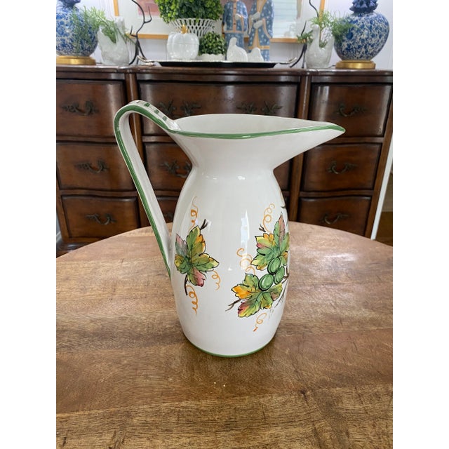 Deruta Mid 20th Century Vintage Deruta Pitcher For Sale - Image 4 of 6