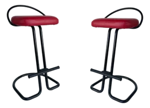 Vintage Postmodern Counter Stools