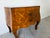 Vintage Italian Burl Olive Wood Parquetry Two-Drawer Miniature Chest With Shell-Form Handles For Sale - Image 11 of 12
