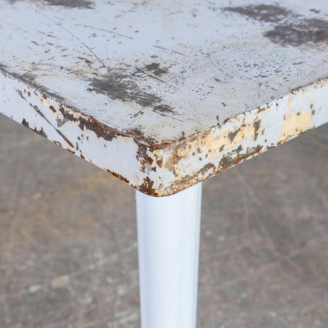 Tolix Vintage French T55 Rectangular Dining Table from Tolix, 1960s For Sale - Image 4 of 12