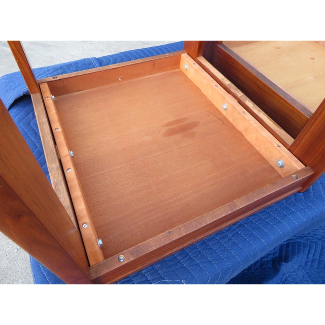 Mid Century Modern Swedish Walnut Coffee Table & Side Table Set For Sale - Image 18 of 18