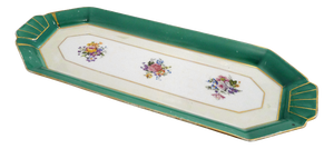 Art Deco Cake Plate with Floral Motif in Porcelain from Limoges, 1940s-1950s