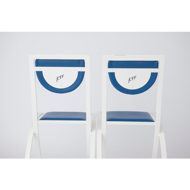 Set of Vintage Dining Chairs by Karl Friedrich Förster for Manufacturer KFF, 1980s For Sale - Image 4 of 11