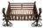 Large Free Standing Fire Basket, 1930 For Sale