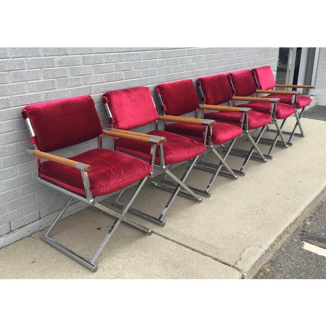 1980s 1980s Director's Chairs by Cal-Style, Set of 6 For Sale - Image 5 of 12