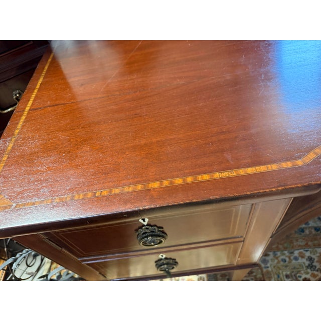 Early 19th Century Early 1800s George III Mahogany Inlaid British Sideboard For Sale - Image 5 of 12