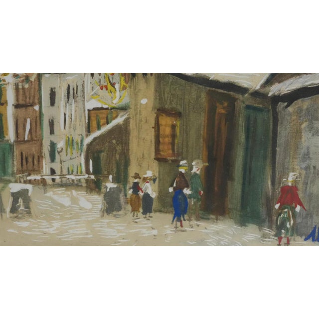 Maurice Utrillo, Montmartre, Rue du Mont-Cenis sous la neige, Lithograph For Sale - Image 6 of 8