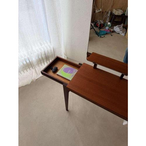 Vintage Dressing Table in Mahogany and Teak, 1960s For Sale - Image 4 of 13