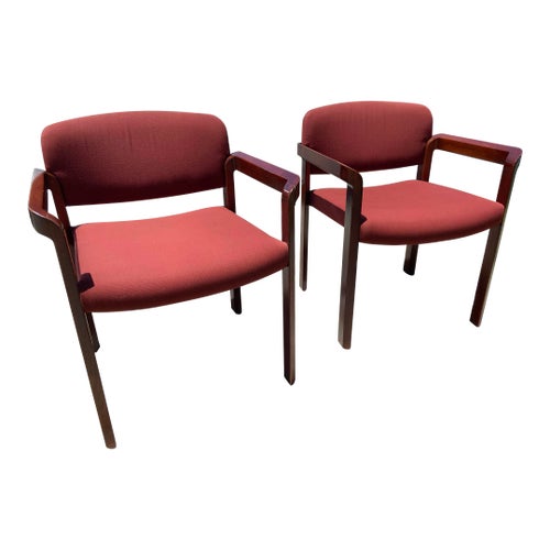 Stow Davis Arm Accent Upholstered Arm Chairs- Set of