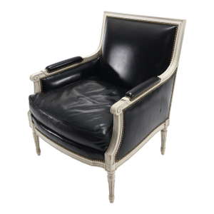 Late 19th Century French Louis XVI Style Painted Bergère Chair
