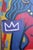 Late 20th Century Neo-Expressionist Bright Bold Color Post Modern Cubist Portrait Painting For Sale - Image 6 of 9