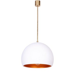 Mid-Century Modern Pendant Light in Brass by Guzzini for Meblo, Italy, 1960s For Sale