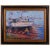 Vintage Impressionist Oil Painting of a Harbor Scene For Sale - Image 10 of 10