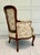 Wood French Louis XV Bergere Chair in Embroidered Floral Pattern For Sale - Image 7 of 12