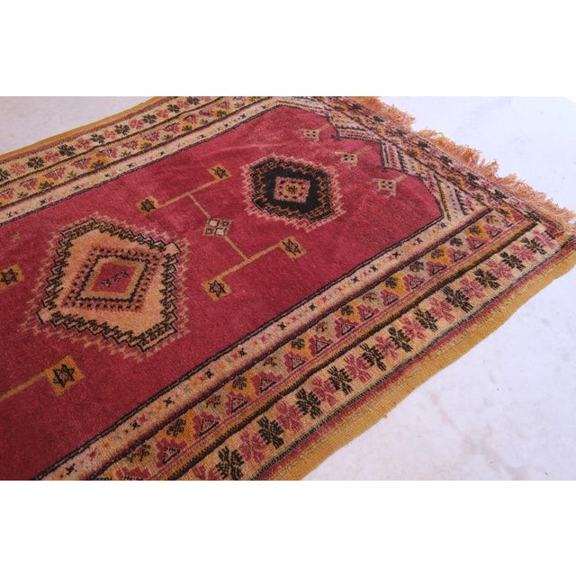 1970's Moroccan Handknotted Taznakht Rug - 12 X 5.3 Ft For Sale In Cleveland - Image 6 of 9