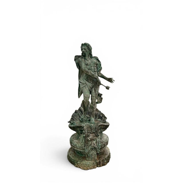 Greek Bronze Fountain of Neptune, Naples, Italy, 1980s For Sale - Image 3 of 8