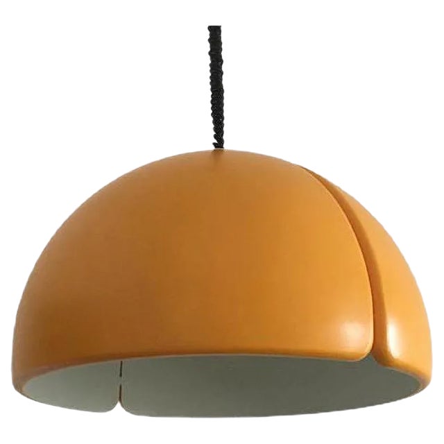 Vintage Swiss Space Age Pendant Lamp from Temde For Sale