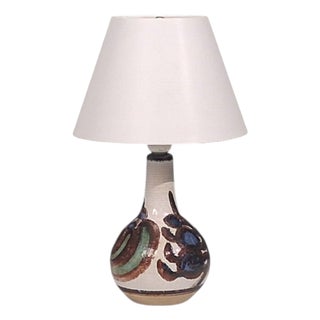 1960s Mid-Century Modern Noomi Backhausen, Table Lamp, Colorful Glazed Stoneware For Sale