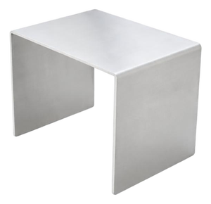 Minimalist Sculptural Accent Table in Aluminum by Veliento